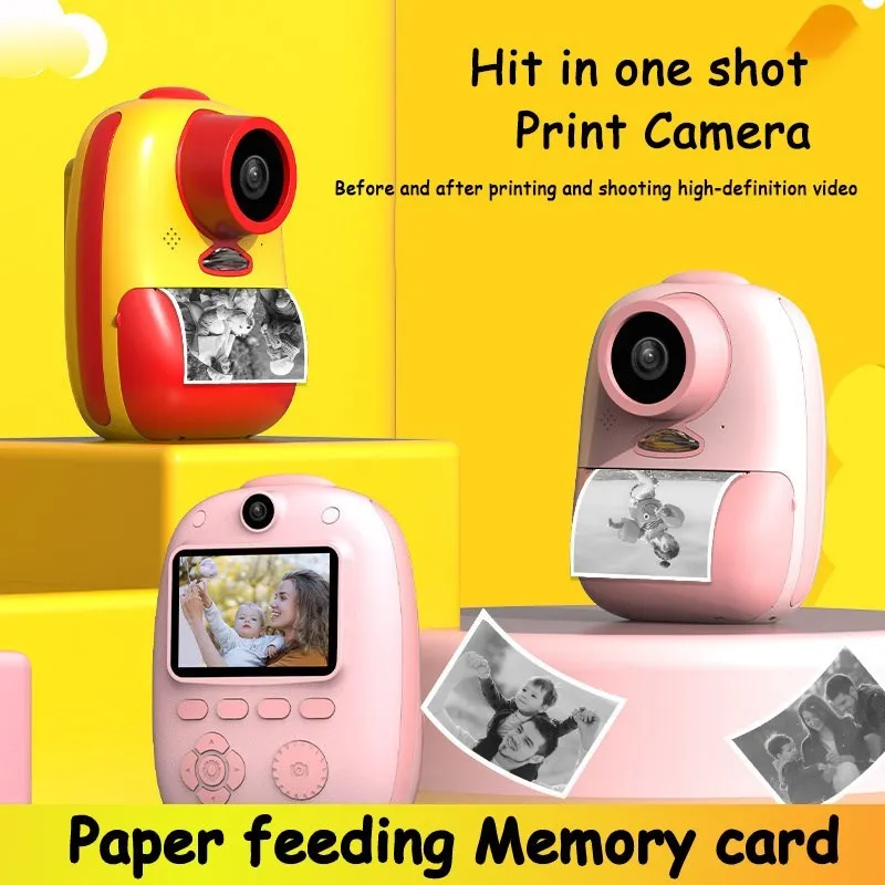 

Детская камера для мгновенной печати, цифровая видеокамера с высоким разрешением, подарок на день рождения, 2023