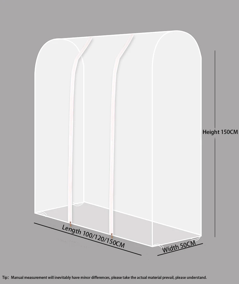 Прозрачная подвесная трехмерная полка для мешков от пыли напольный чехол