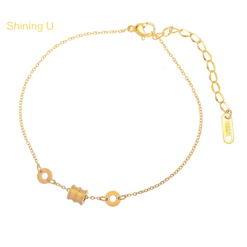 

Shining U Anklet Plated In 18K Gold Color Fashion Jewelry for Women Gift