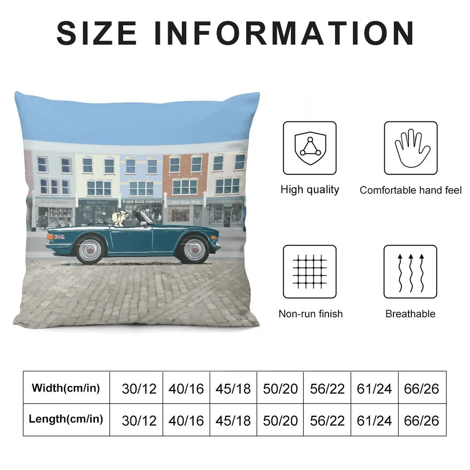 Кряква зеленого цвета TR6 – классическая подушка для британского спортивного