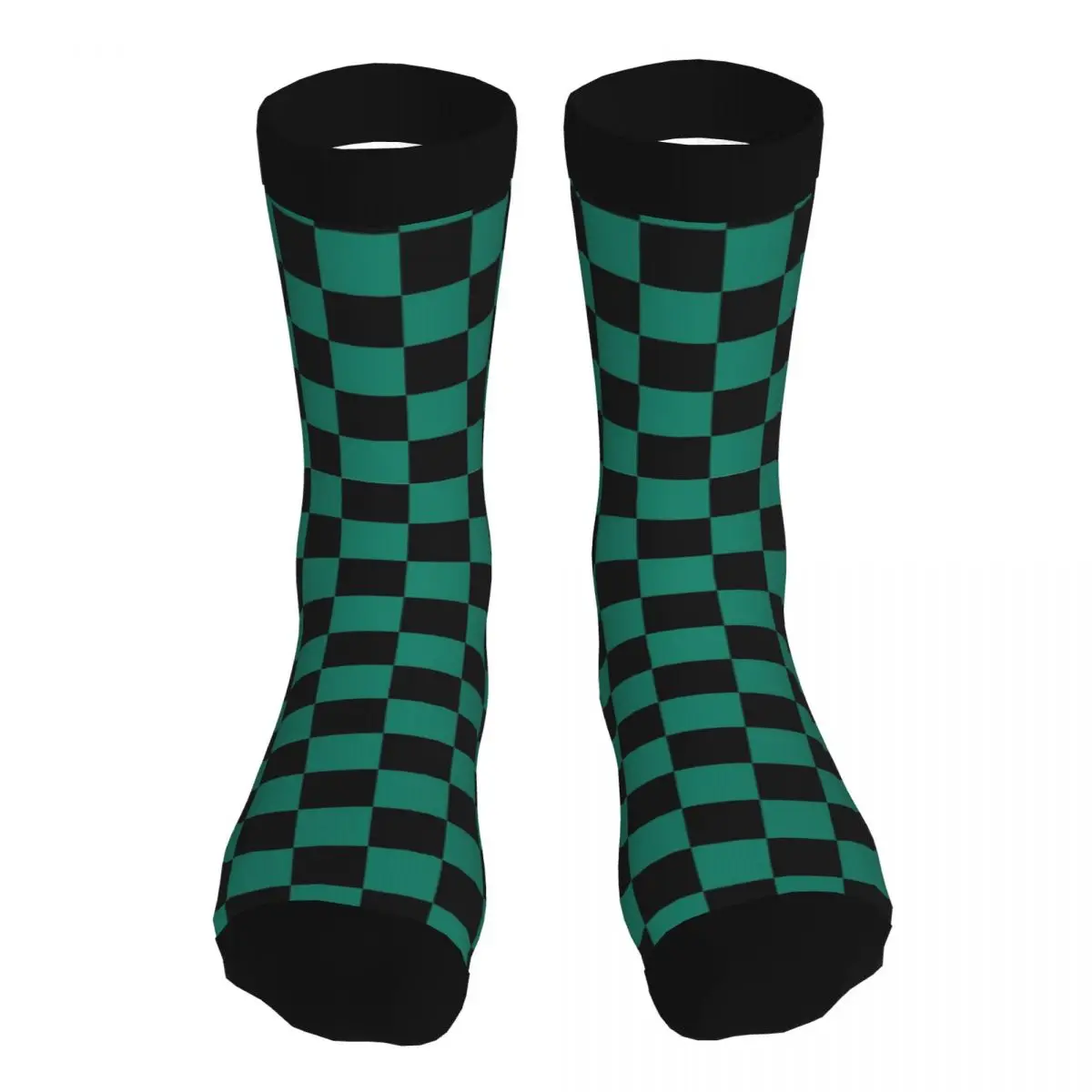 

Мужские толстые носки Tanjiro из 90% полиэстера, винтажные носки средней длины с рисунком аниме для зимы