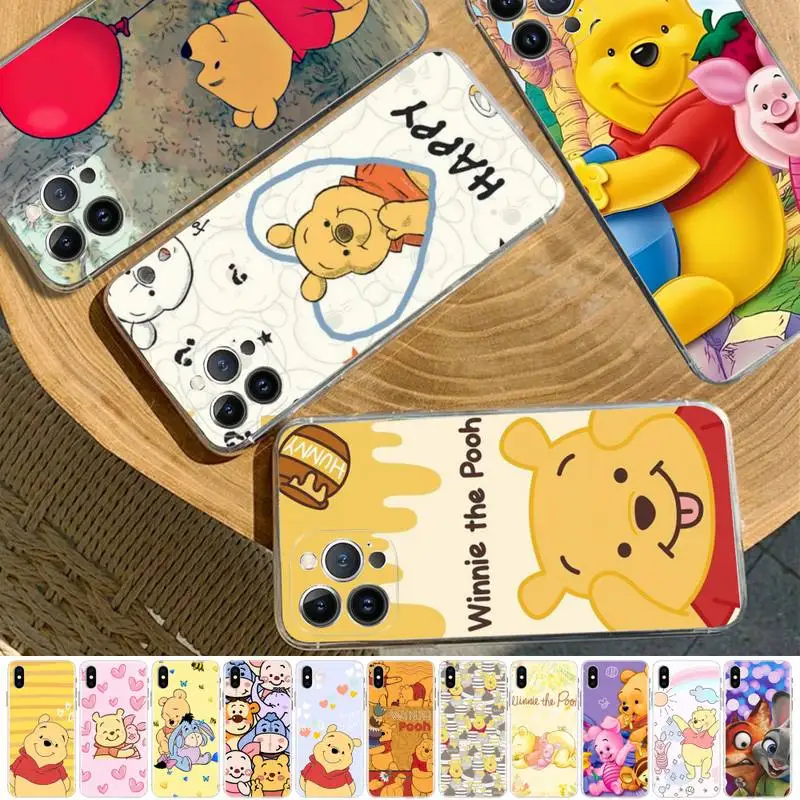 

Disney Winnie The Pooh Phone Case For iPhone 14 11 12 13 Mini Pro XS Max Cover 6 7 8 Plus X XR SE 2020 Funda Shell