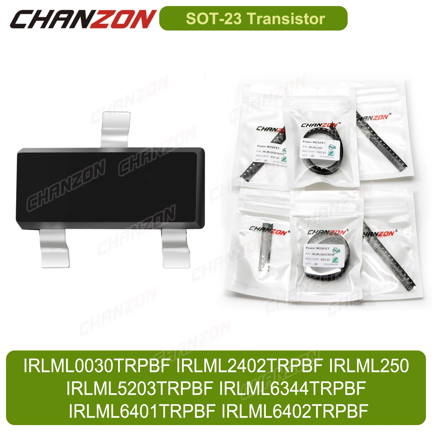 Sot-23 Irlml0030Trpbf Irlml2402Trpbf Irlml250 Irlml5203Trpbf Irlml6344Trpbf Irlml6401Trpbf Irlml6402Trpbf Smd Mosfet транзистор
