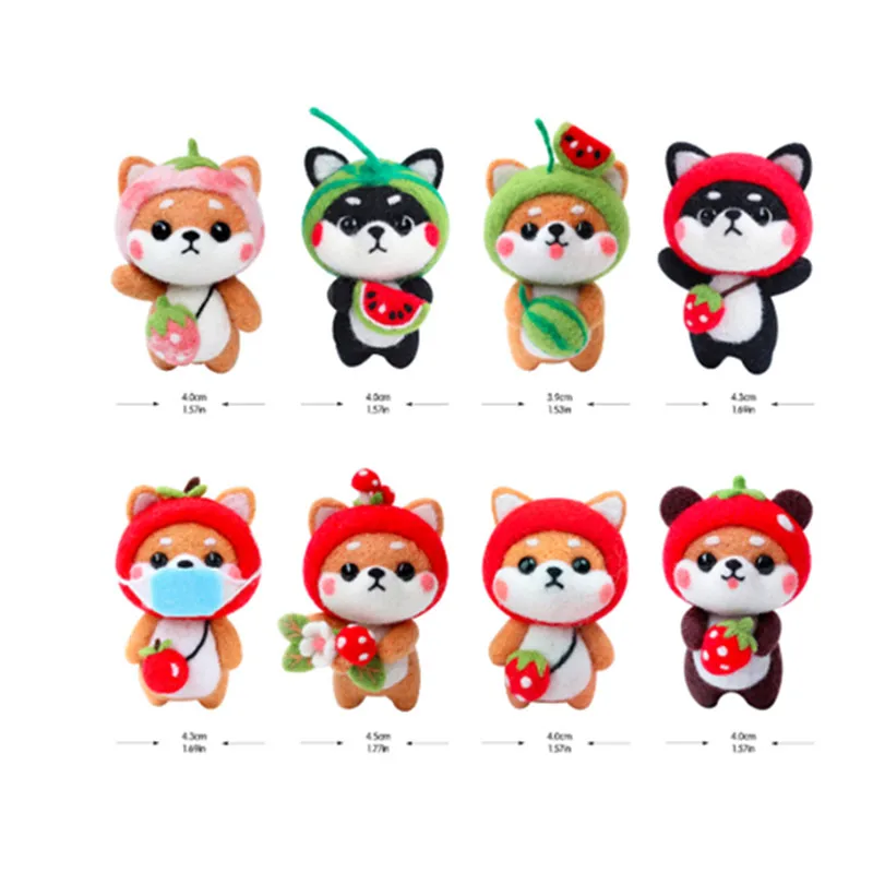 

A stuffed animal wool needlepoint kit wool felt needle felting decoration craft needlecraft DIY handmade