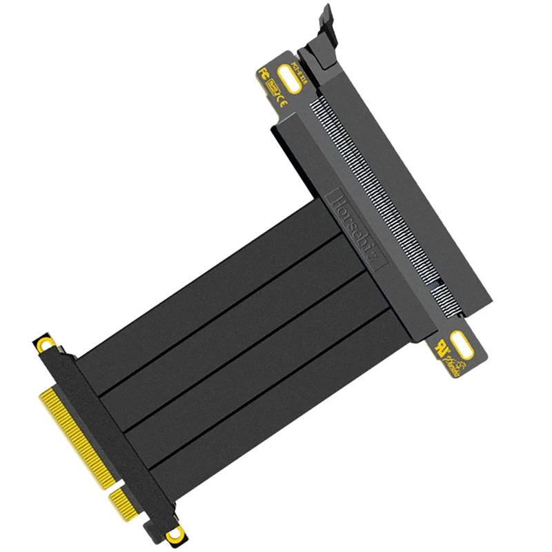 

PCI-E 8X To 16X 180° Flat Head USB4.0 GPU Graphics Card Extension Cable PCI Express Port Mining Card Connector