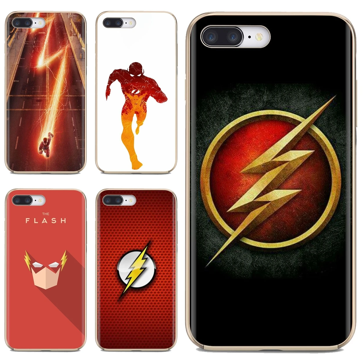 

For iPhone 10 11 12 13 Mini Pro 4S 5S SE 5C 6 6S 7 8 X XR XS Plus Max 2020 DC Marvel Character Flash Comic Soft TPU Case