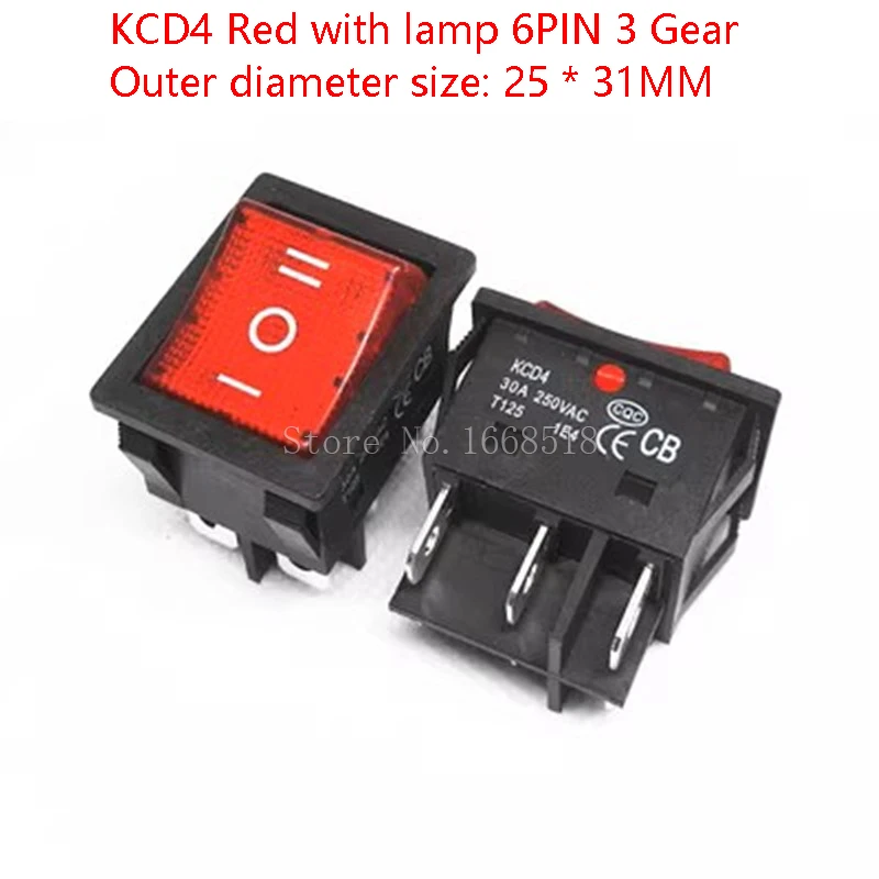 

Медный кулисный переключатель KCD4 30A