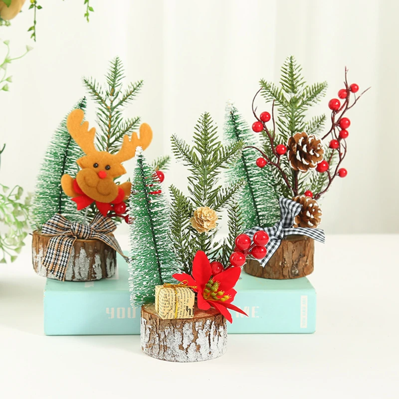 

Christmas Ornament Tree 20cm Mini Christmas Decoration Tree Christmas Shopping Mall Decorations Desktop Ornaments Small Tree