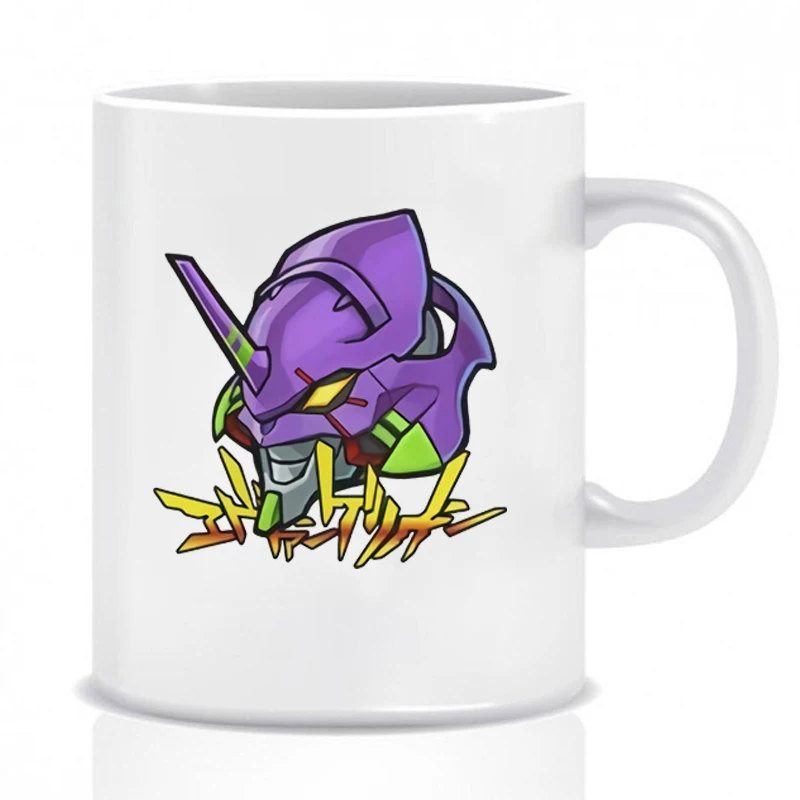 

Cool Evangelion Mug Japan Anime Coffee Mug Rei Ayanami EVA 01 Coffee Cup Shinji Tea Cup Ceramic Mugs Japan Manga Lover Gift