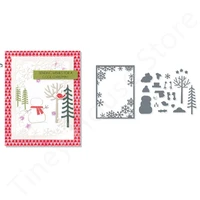 snowman stamps and metal cutting dies scrapbooking new arrival photo album diy greeting card craft decoration christmas cutters