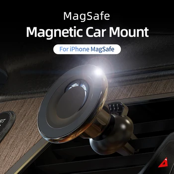 Henzarne Magnetic Car Mount Compatible with iPhone 12/13/ Pro/12 Max/12 Mini/Magsafe Case Strong Magnet Air Vent Phone Holder