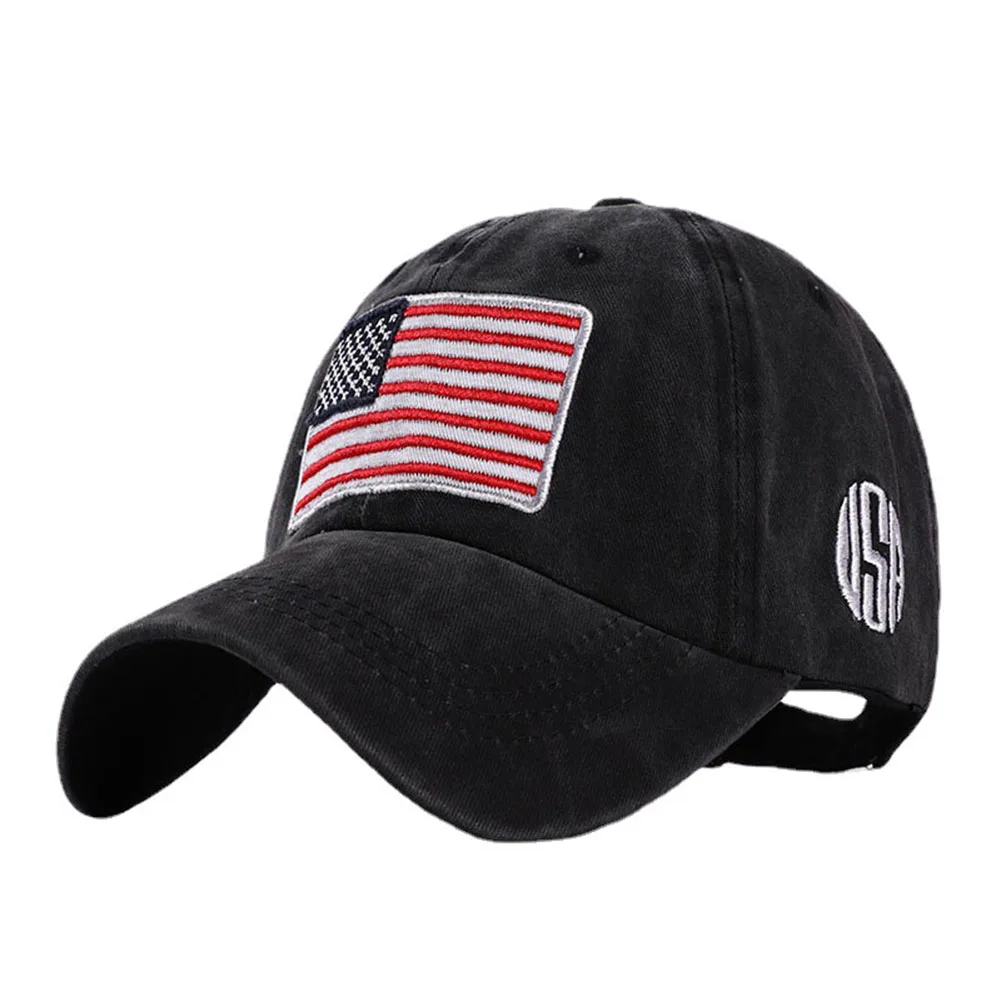 

2022 New Designer American Flag Embroidered Baseball Cap Snapback Bonnet Vintage Usa Embroidery Caps for Men Women Gorras Hombre