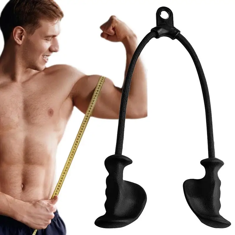 

Pull Down Rope Rubber Handle Pull Down Attachments Non-Slip Design Strength Training Tool For AB Machine Cable Crossover Any