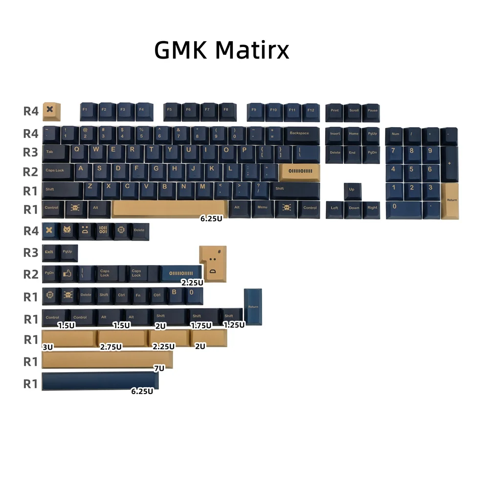 

Клавиатура GMK Clone Matirx Keycap, 142 клавиш, профиль вишни PBT, подставка для клавиатуры MX Switch, механическая клавиатура GH60 61 64 68 75 82 87