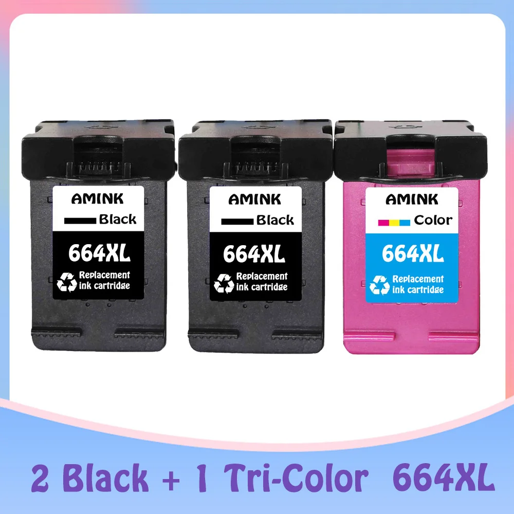 

664XL ink cartridge replacement For HP664XL Cartridge 664 for HP DeskJet 1115 2135 3635 1118 2138 3636 3638 4536 4676 Printer