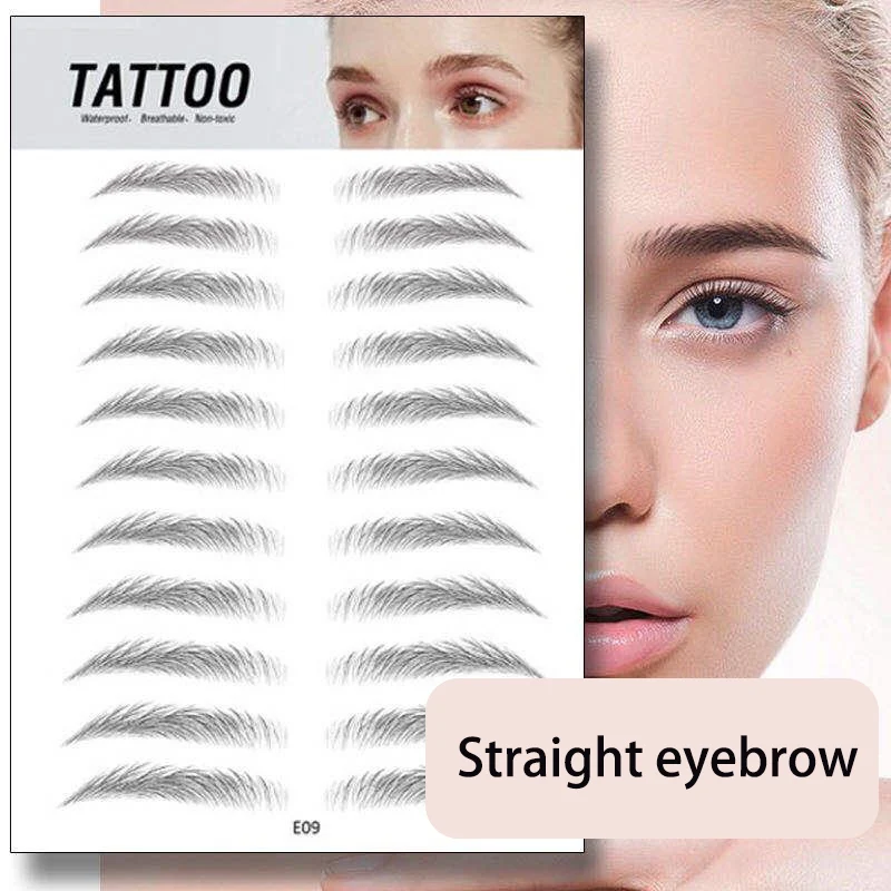 

Ten pairs of long-lasting natural simulation waterproof eyebrow tattoo stickers 3D eyebrow stickers composite eyebrow makeup