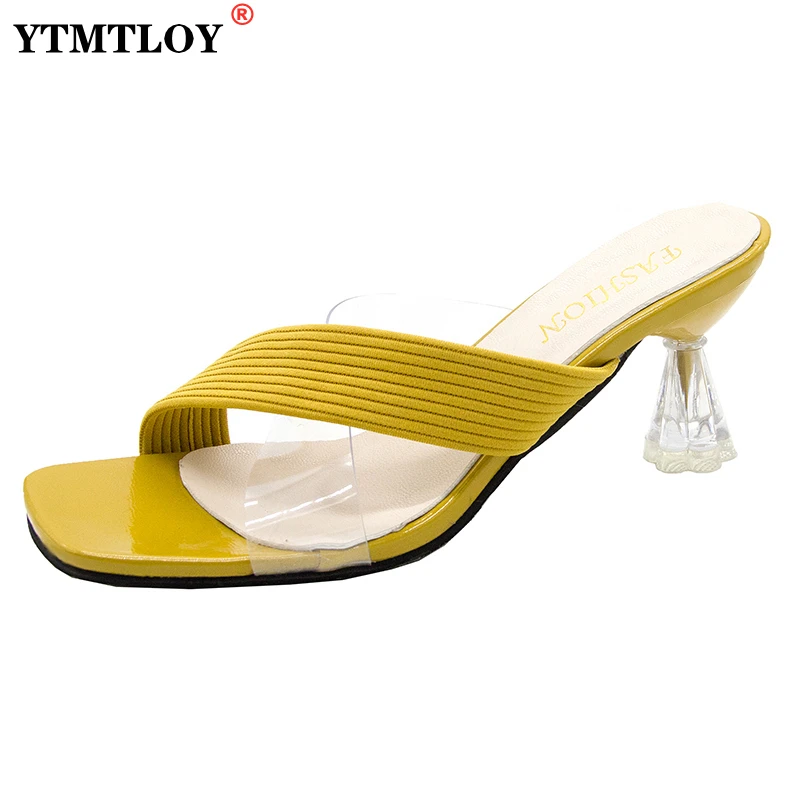 Sexy Queen Gladiator Sandals knit Women Jelly Transparent PVC Pointed Toe High Heels Party Cross Zapatilla |