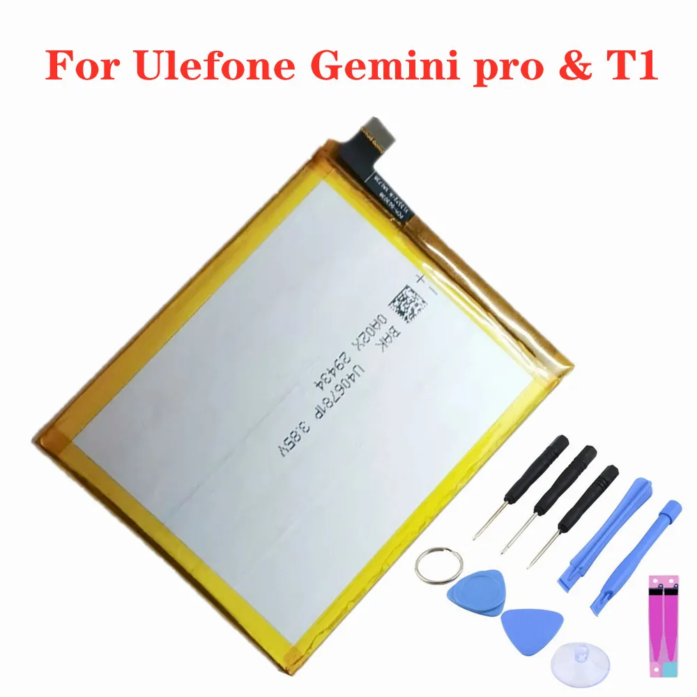 

New Genuine Battery For Ulefone Gemini Pro & T1 Replacement 3680mAh High Capacity Replacement Batteries + Tools
