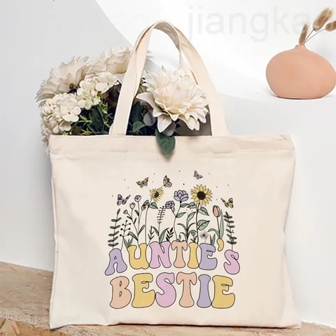 I Love My Aunts Сумка-тоут с радужным принтом Женская сумка на плечо Женская сумка для покупок Женская сумка на день рождения Рождественский подарок для тети