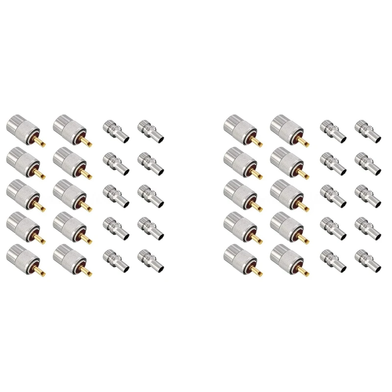 

20 шт./упаковка, разъемы для коаксиального кабеля RG8X, RG8, RG59