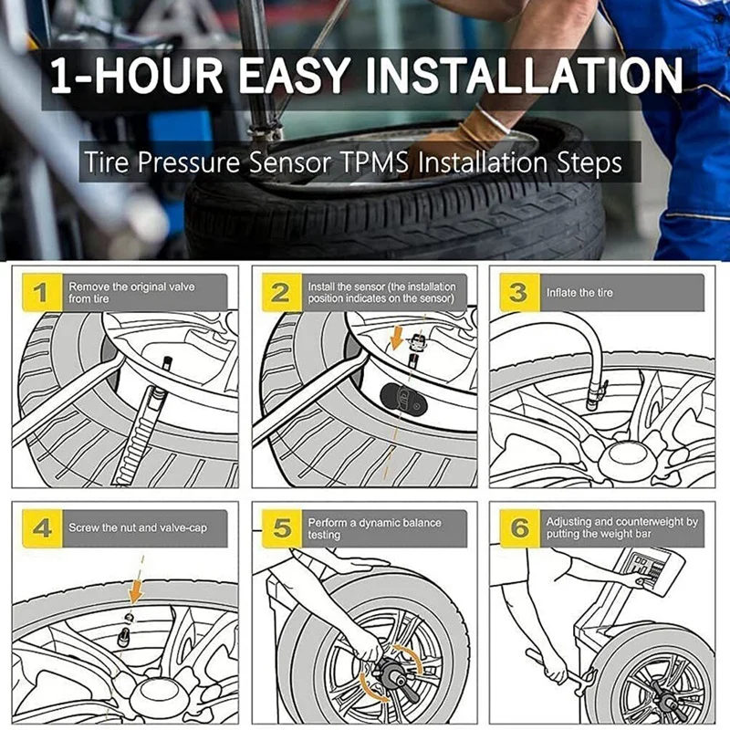 Система контроля давления в шинах 6F2Z-1A189A 4 шт. датчик для Ford Explorer Edge 2006-2010