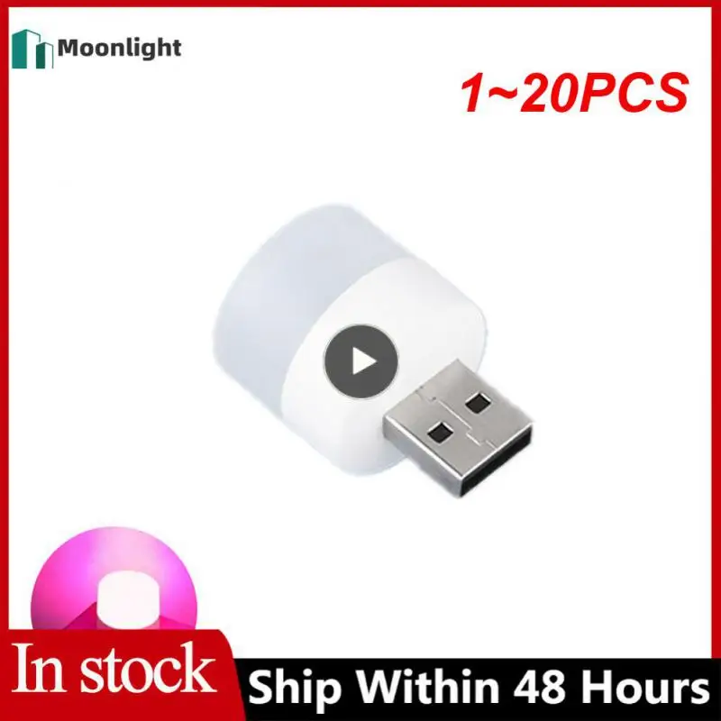 

1~20PCS Portable USB 5V LED Reading Lamp Mini Book Light Foldable Camping Night Lights Table Lamps For Power Bank