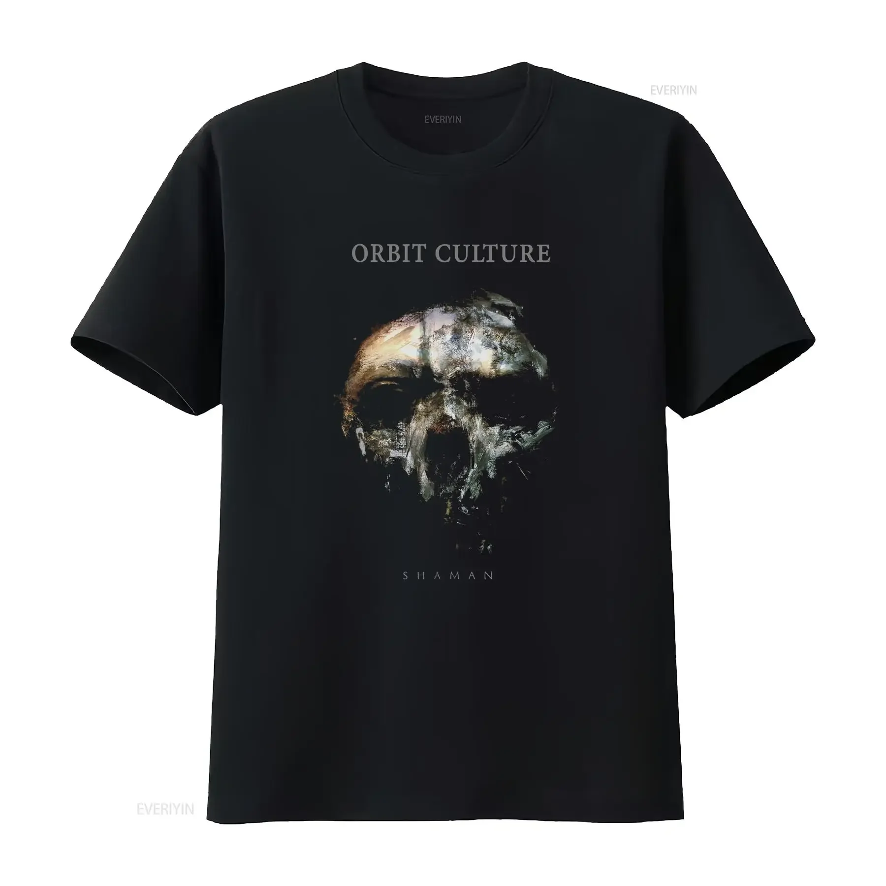 Фото Лучшая цена! Мужская футболка Shaman Orbit Culture Swedish Death Metal S-2XL, новая, винтажная, с эффектом потертости, универсальная, уличный стиль, с графическим принтом, стильная. №1