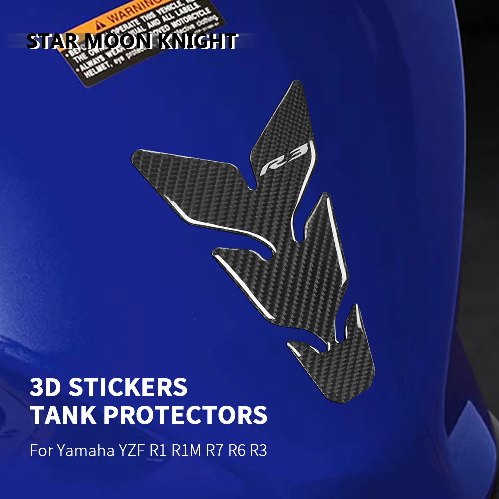 

Motorcycle Accessories Tankpad Sticker 3D Tank pad Stickers Oil Gas Protector Cover Decoration For Yamaha YZF R1 R1M R7 R6 R3