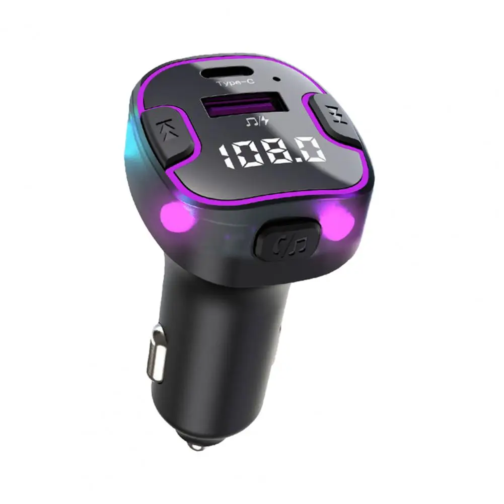 

Charger for Car Multifunctional Car Mp3 Player with Bluetooth Fm Radio Ambient Light Usb Charger Waterproof Dustproof