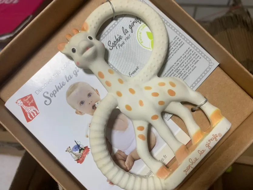 Silicone Teethers Food Grade Tiny Rod Sophie fanfan Teething Necklace Baby Shower Gifts Cartoon Animals Teether Pacifier