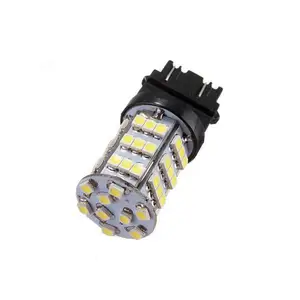 2pcs 3157 4114 4157NA 54-SMD White 7000K Car Brake Tail LED Bulb Light