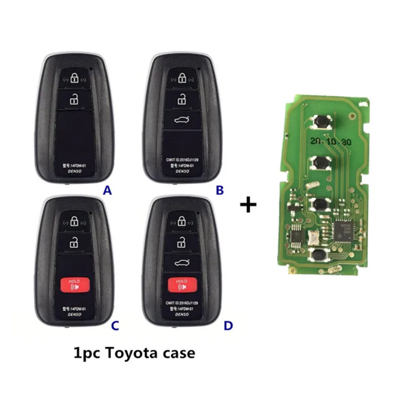 

XRNKEYXhorse VVDI XM38 Smart Key PCB Печатная плата XSTO01EN Универсальный пульт дистанционного управления с чехлом для Toyota 8A Поддержка перезаписи