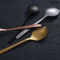 lightweight stainless steel forks spoon for camping dessert fork non toxic salad spoons non corrosive durable
