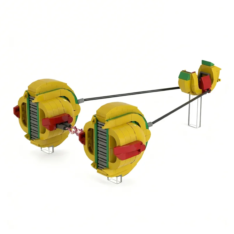 306 деталей MOC Custom Podracer Yellow 2 Star Battle, модель из строительных блоков, рождественский подарок, архитектурная игрушка, коллекция, набор для творчества своими руками. (art.: 3920dcd98141e) - 3920dcd98141e