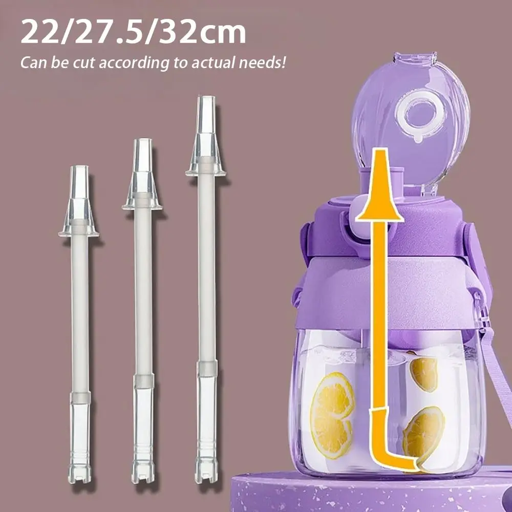 Многоразовая Силиконовая Чашка Для Питья С Соломинкой Съемная Универсальная