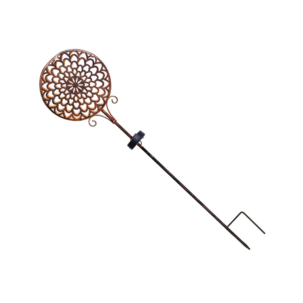 

Solar Garden Stake Light Round Led Light Hollow In-ground Lawn Insert Light