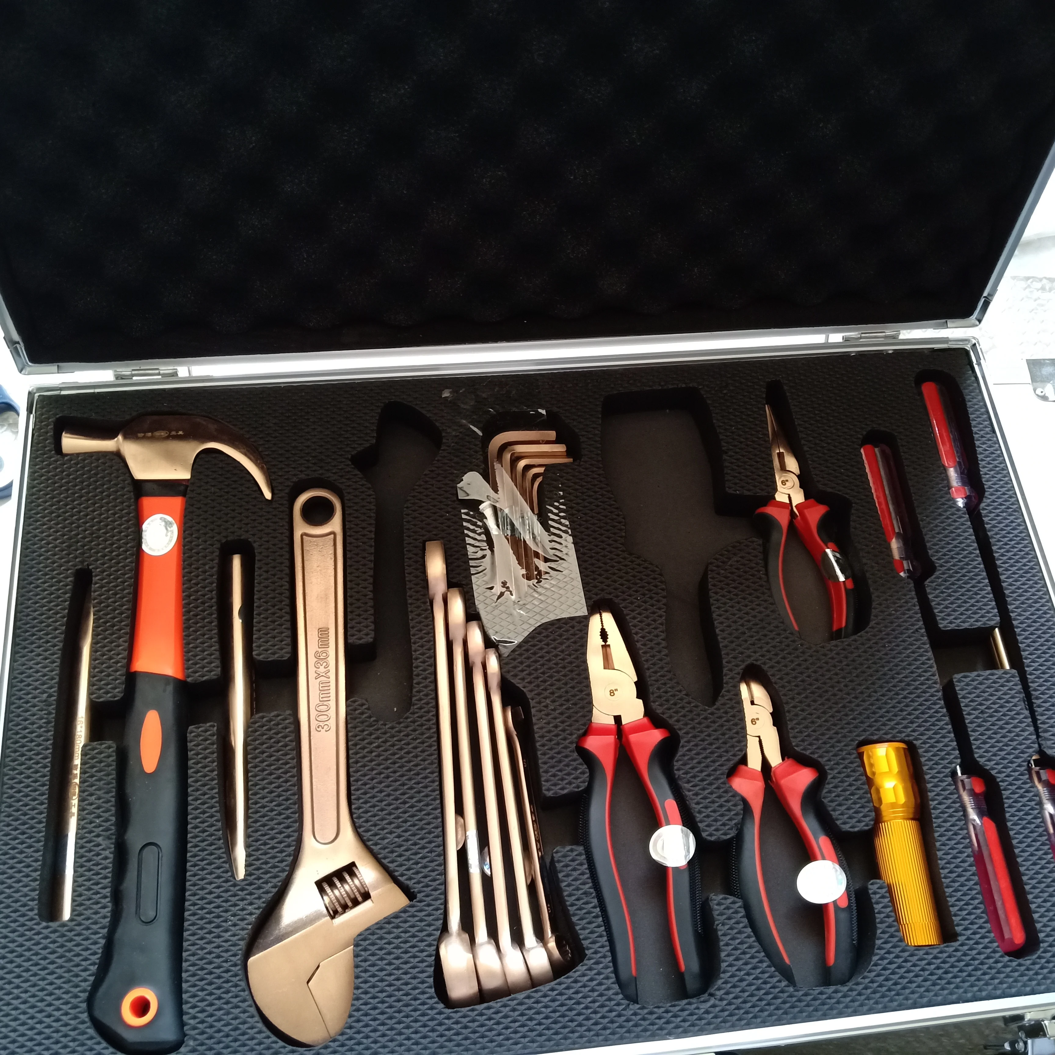 

copper alloy BeCu Be-Copper non sparking hand tools set 21pcs