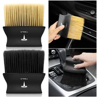 1pcs car dusting soft bristle cleaning brush interior for tesla model 3 model x s 2016 2020 decals tm3 tmx tms accessories