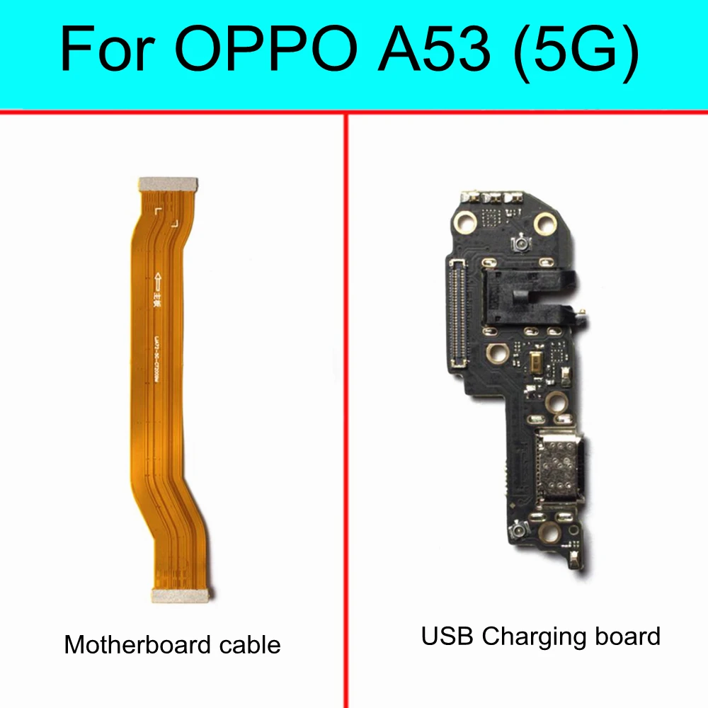 

For OPPO A53 5G PECM30 PECT30 USB Charging Dock Port Connector main Microphone Board Motherboard flex cable