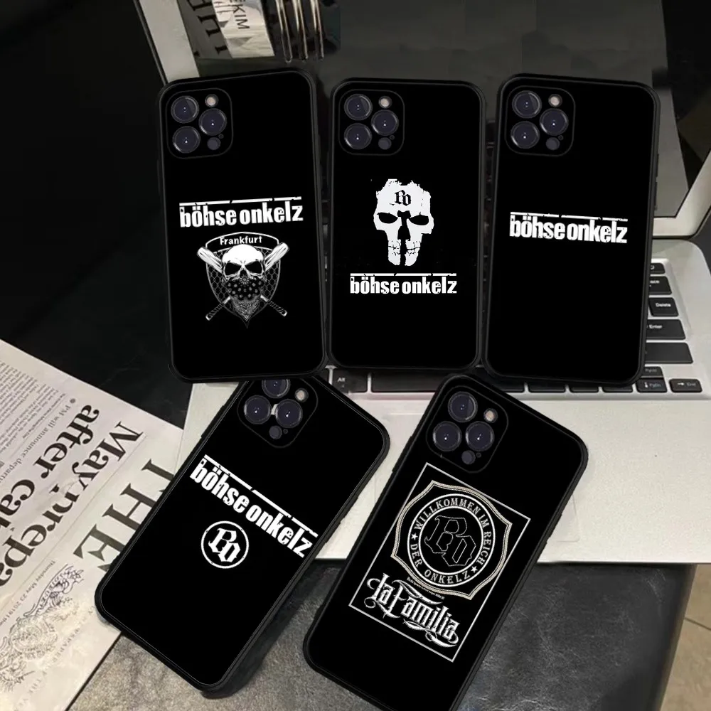 Чехол для телефона B-Bohse O-Onkelz Band силиконовый мягкий чехол Iphone 16 15 14 13 12 11 Pro Mini XS MAX Plus