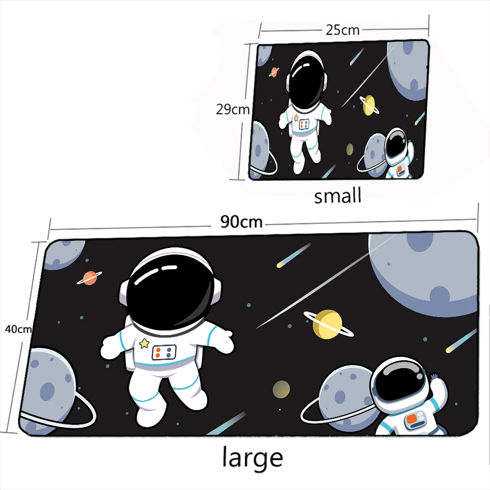 

400*900MM large mouse pad Astronaut cartoon desk mat Kawaii Office Keyboard Pad gaming component laptop mousepad PC pad for csgo