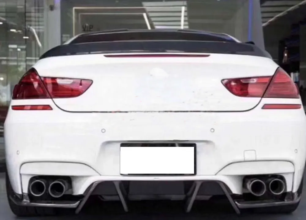 Задний диффузор из углеродного волокна фартуки разветвители спойлер для BMW 6