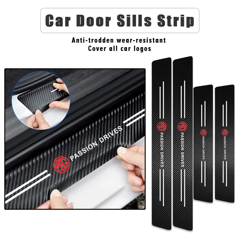 

Universal Car Door Sill Door Edge Stickers Protect for MG 3 5 6 7 GT GS Hector HS ZS ZX EZS EHS 3SW MG3X-Cross Car Accessories