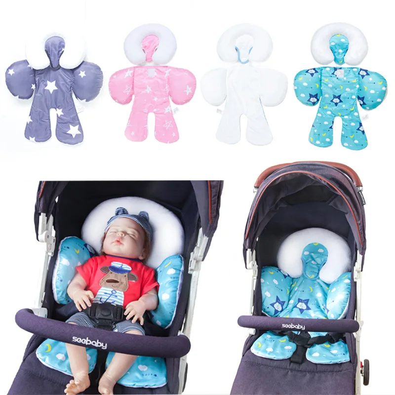 Cojín para cochecito de bebé, accesorios para asiento de coche, colchoneta térmica, cinturón de hombro infantil, cubierta de correa, almohadilla de protección para el cuello