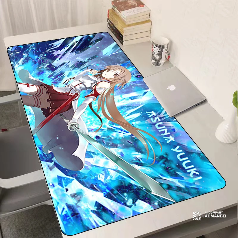 

Sword Art Online XXL Mouse Pad Gaming Accessories Keyboard коврик для мыши Anime Deskmat Pc Gamer Computer Mousepad Large Carpet