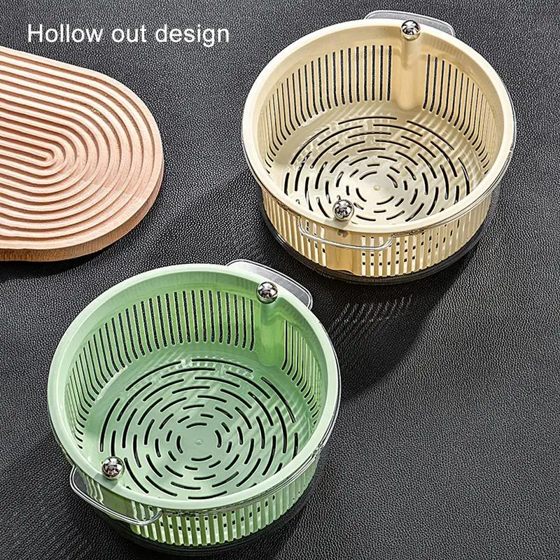 

Strainers And Colanders Rotaory Hollow Out Food Strainers Over Sink Colander Strainer Sink Strainer Double Layer Kitchen