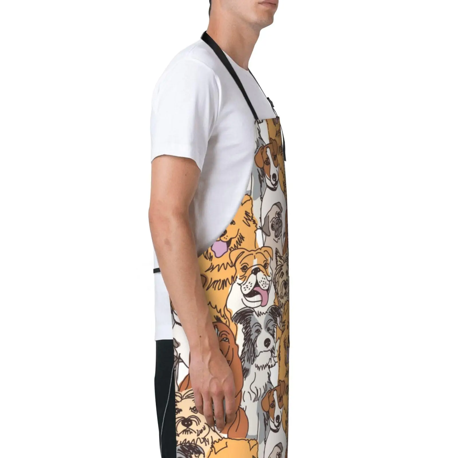 Симпатичный фартук в виде собаки милый для кухни женщин и мужчин