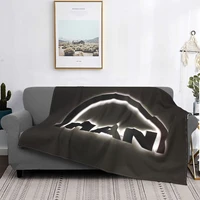 man truck bus 1189 blankets fleece textile decor portable lightweight throw blankets for home couch rug piece