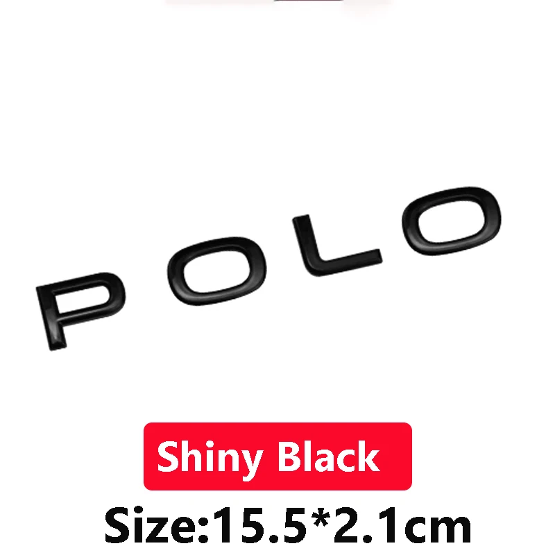 

Для VW Polo 2021, перемещение надписей багажника, стандартная задняя отметка, серебристая