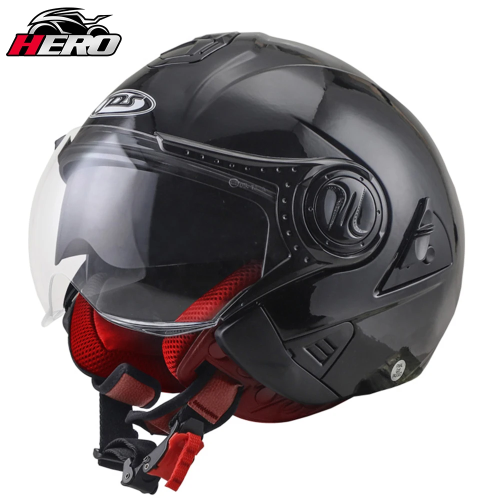 Summer Motorcycle Double Lens Moto Helmet Open Face Motorcycle Racing Off Road Helmet Casco Moto Capacete Casque Helmet